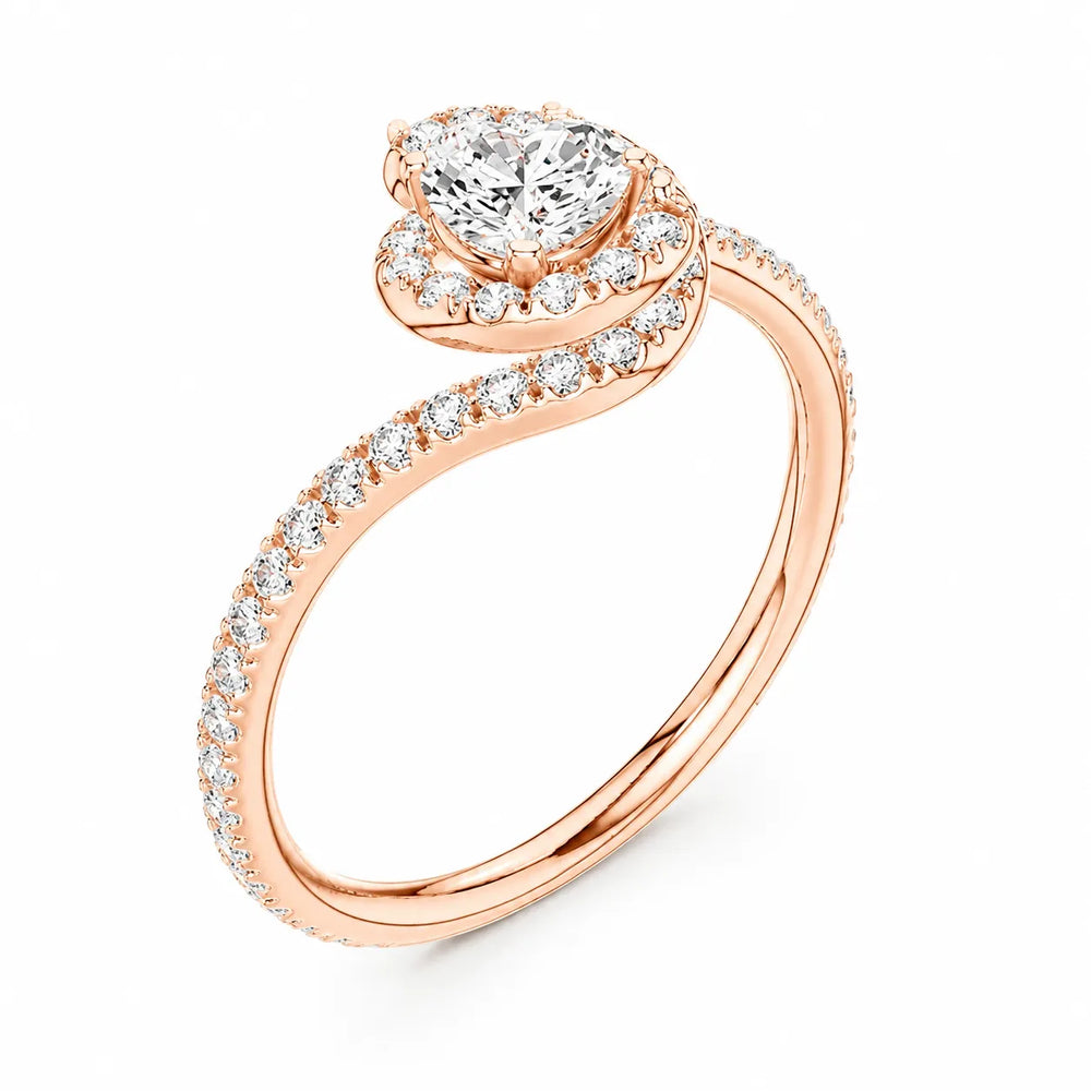 Eternal Halo Twisted Ring