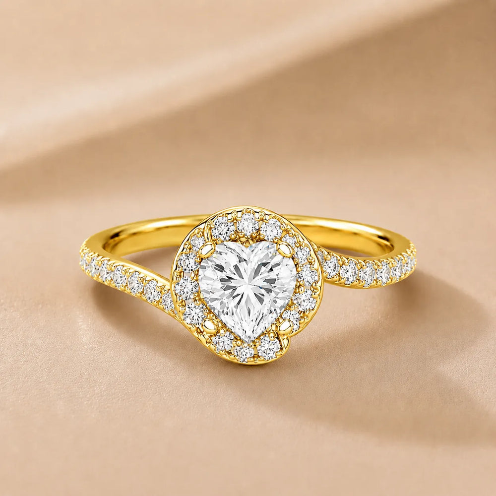 Eternal Halo Twisted Ring