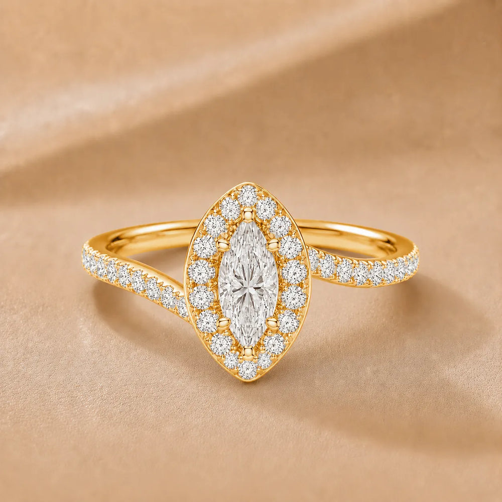 Eternal Halo Twisted Ring