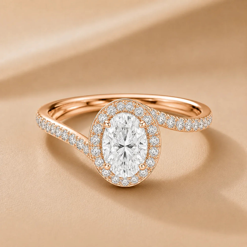 Eternal Halo Twisted Ring