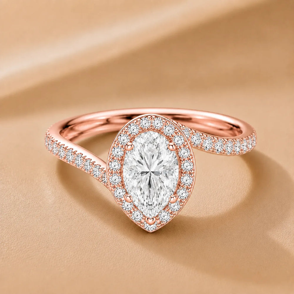 Eternal Halo Twisted Ring