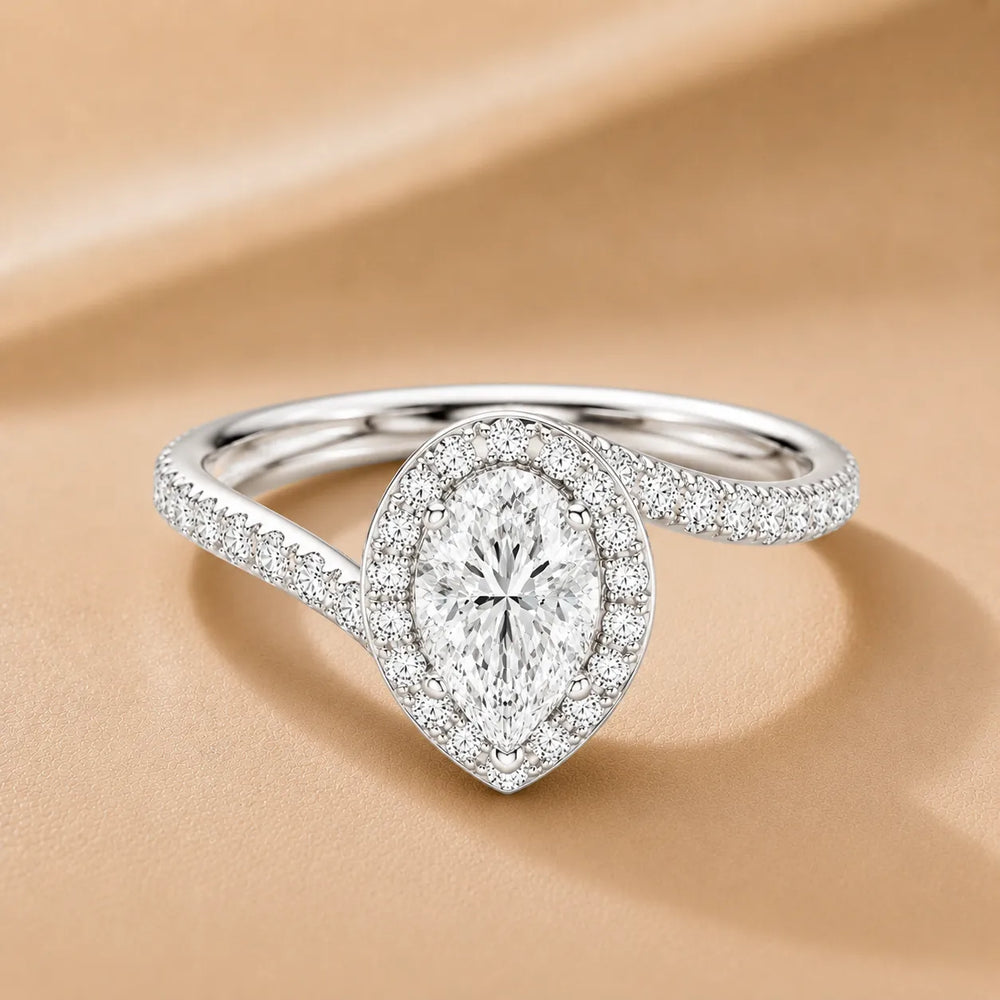 Eternal Halo Twisted Ring