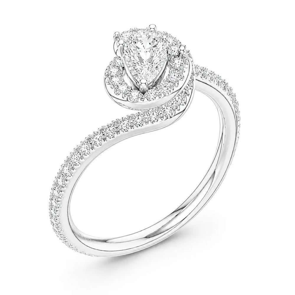 Eternal Halo Twisted Ring