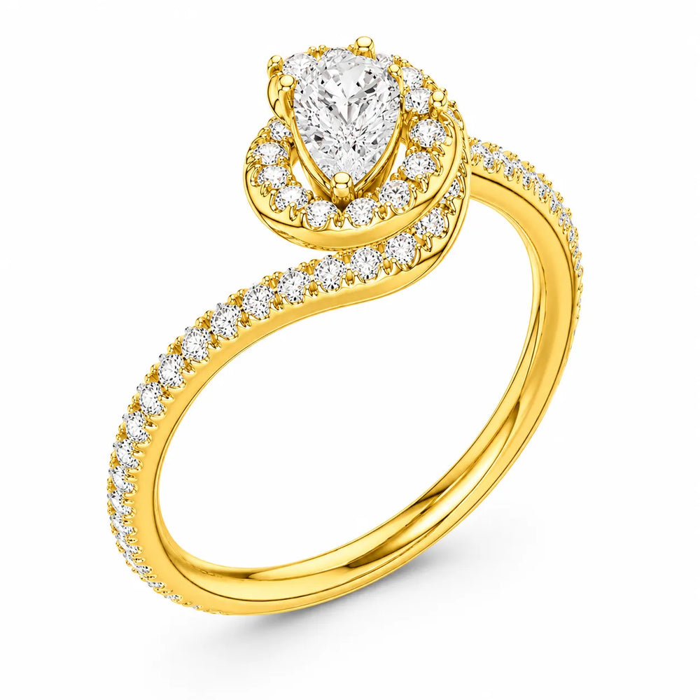 Eternal Halo Twisted Ring
