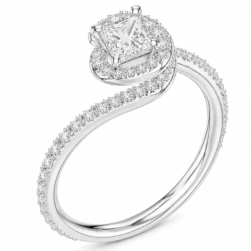 Eternal Halo Twisted Ring