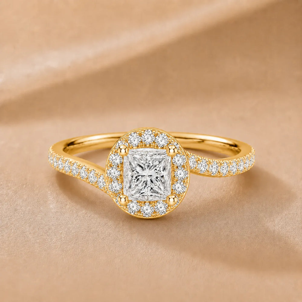 Eternal Halo Twisted Ring