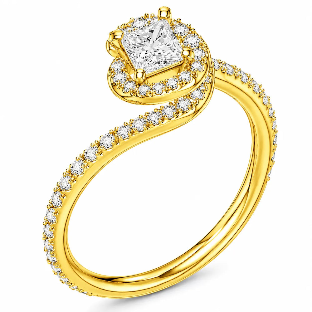 Eternal Halo Twisted Ring