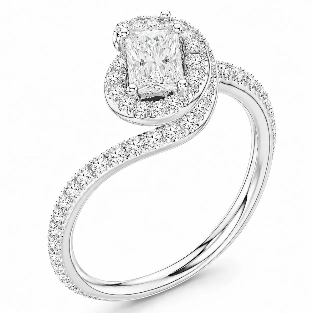 Eternal Halo Twisted Ring