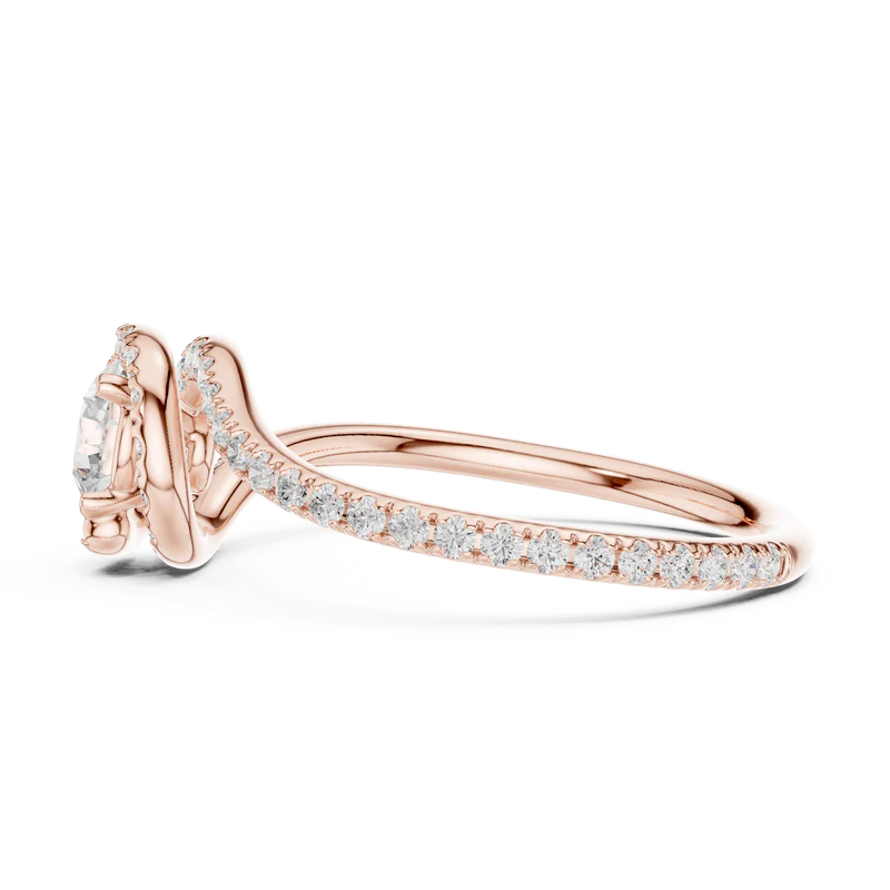 Eternal Halo Twisted Ring
