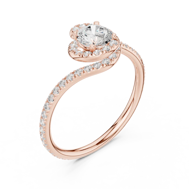 Eternal Halo Twisted Ring
