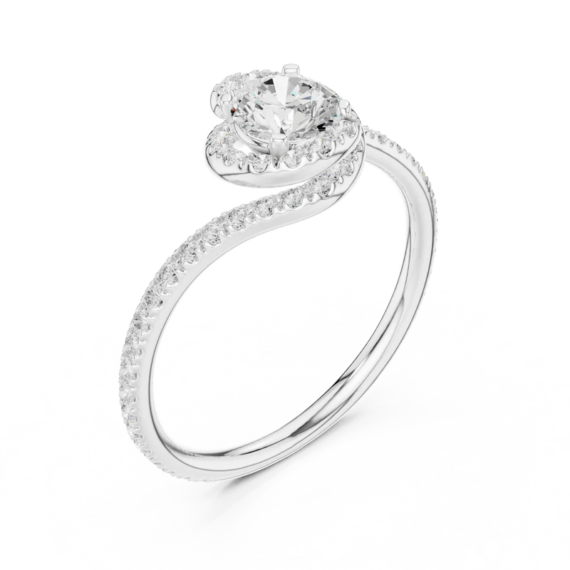Eternal Halo Twisted Ring