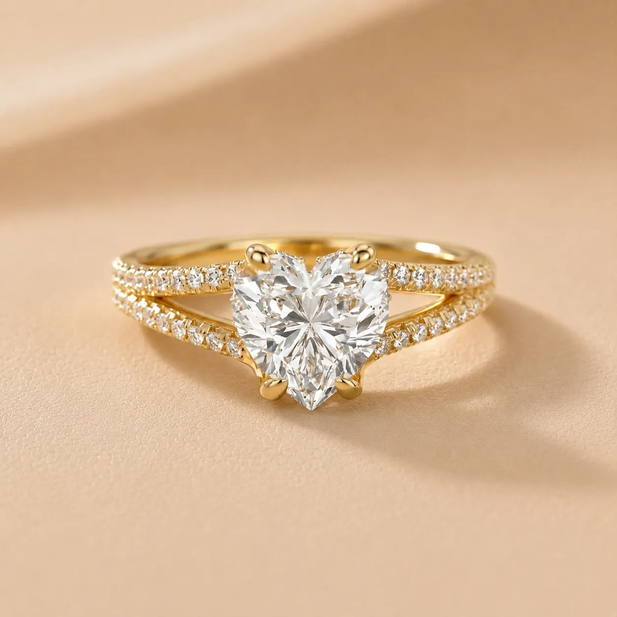 Eternal Embrace Solitaire Emerald Diamond Engagement Ring