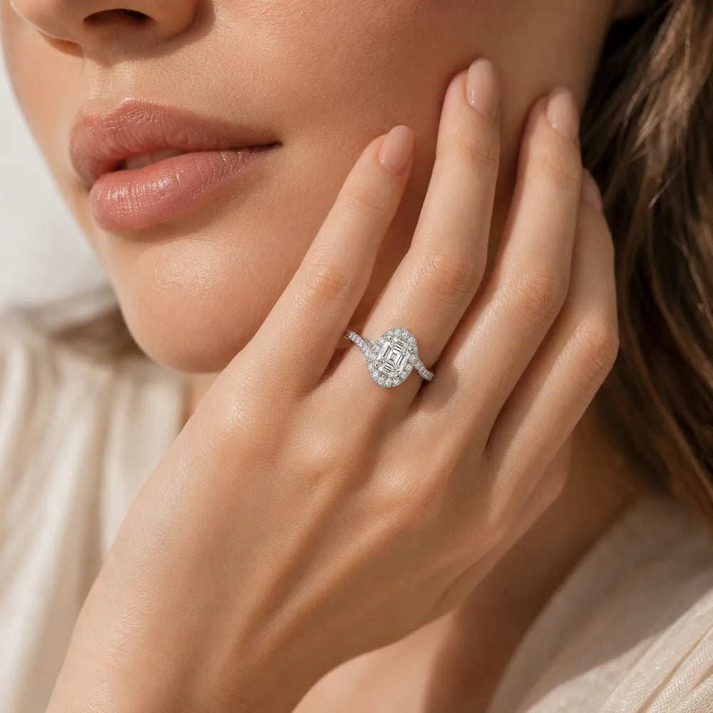 Eternal Halo Twisted Ring