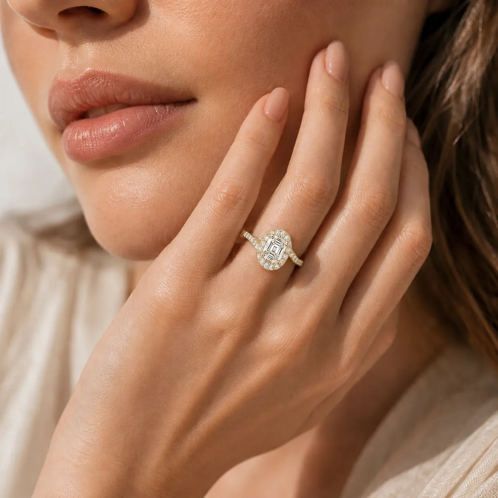 Eternal Halo Twisted Ring