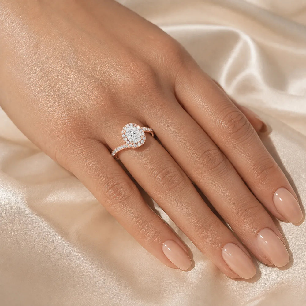 Eternal Halo Twisted Ring