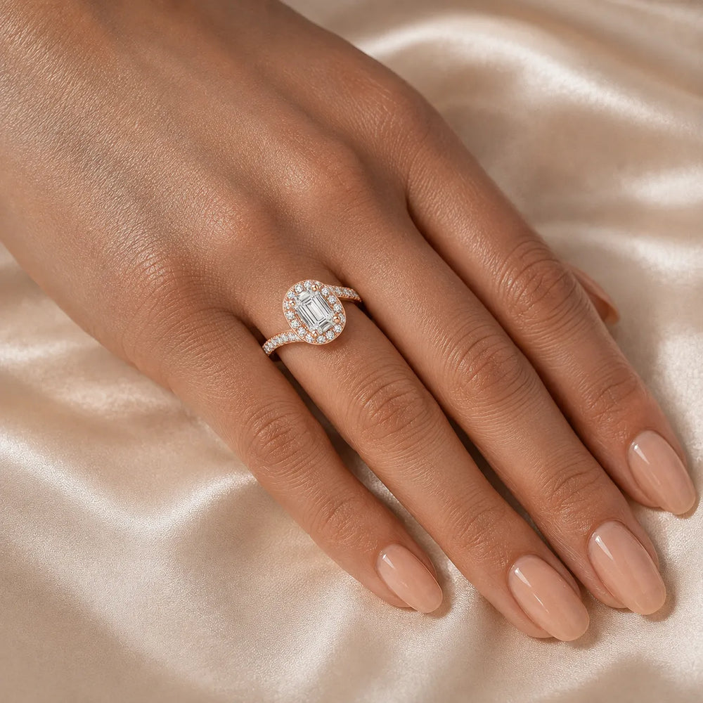 Eternal Halo Twisted Ring