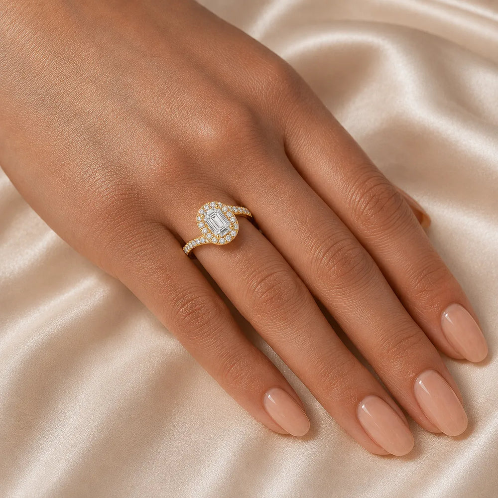 Eternal Halo Twisted Ring
