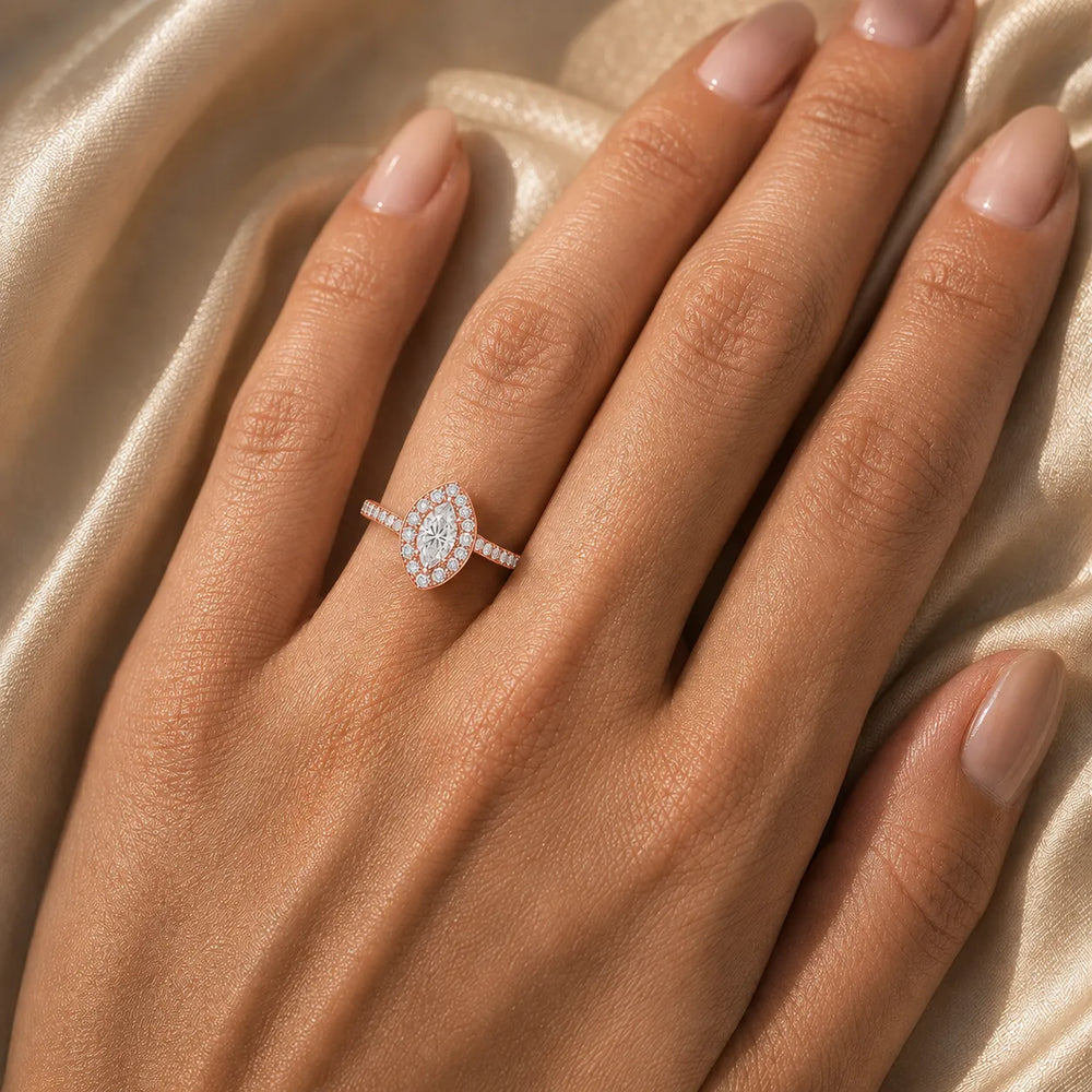 Eternal Halo Twisted Ring