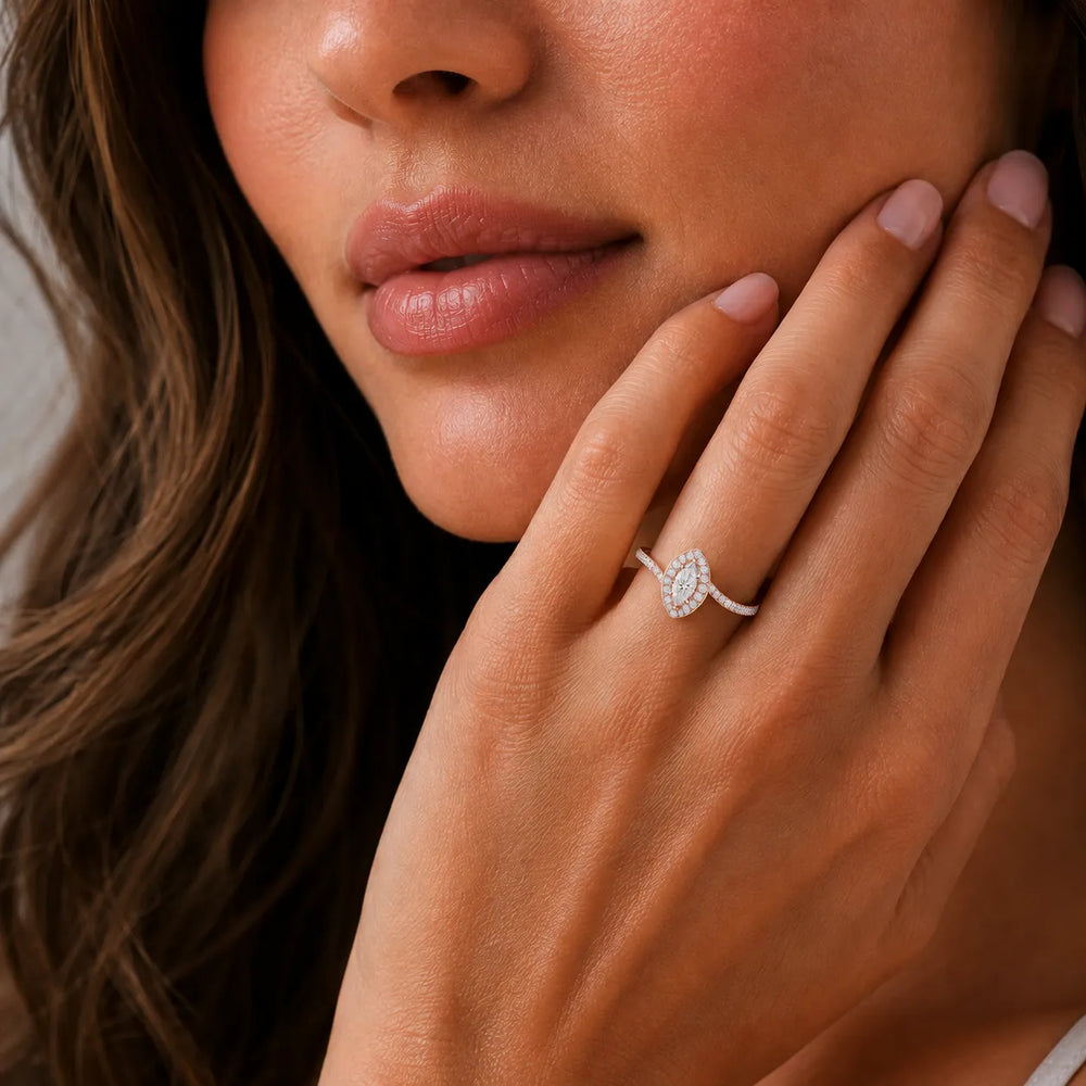 Eternal Halo Twisted Ring