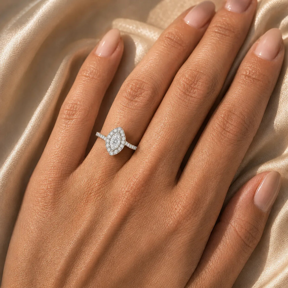 Eternal Halo Twisted Ring