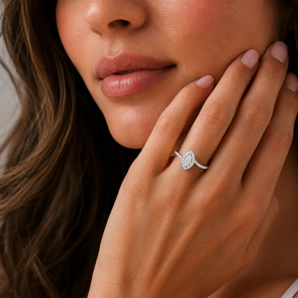 Eternal Halo Twisted Ring
