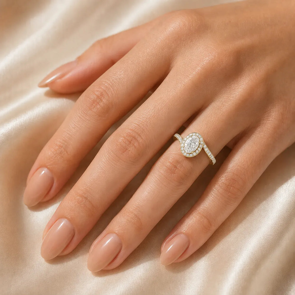 Eternal Halo Twisted Ring