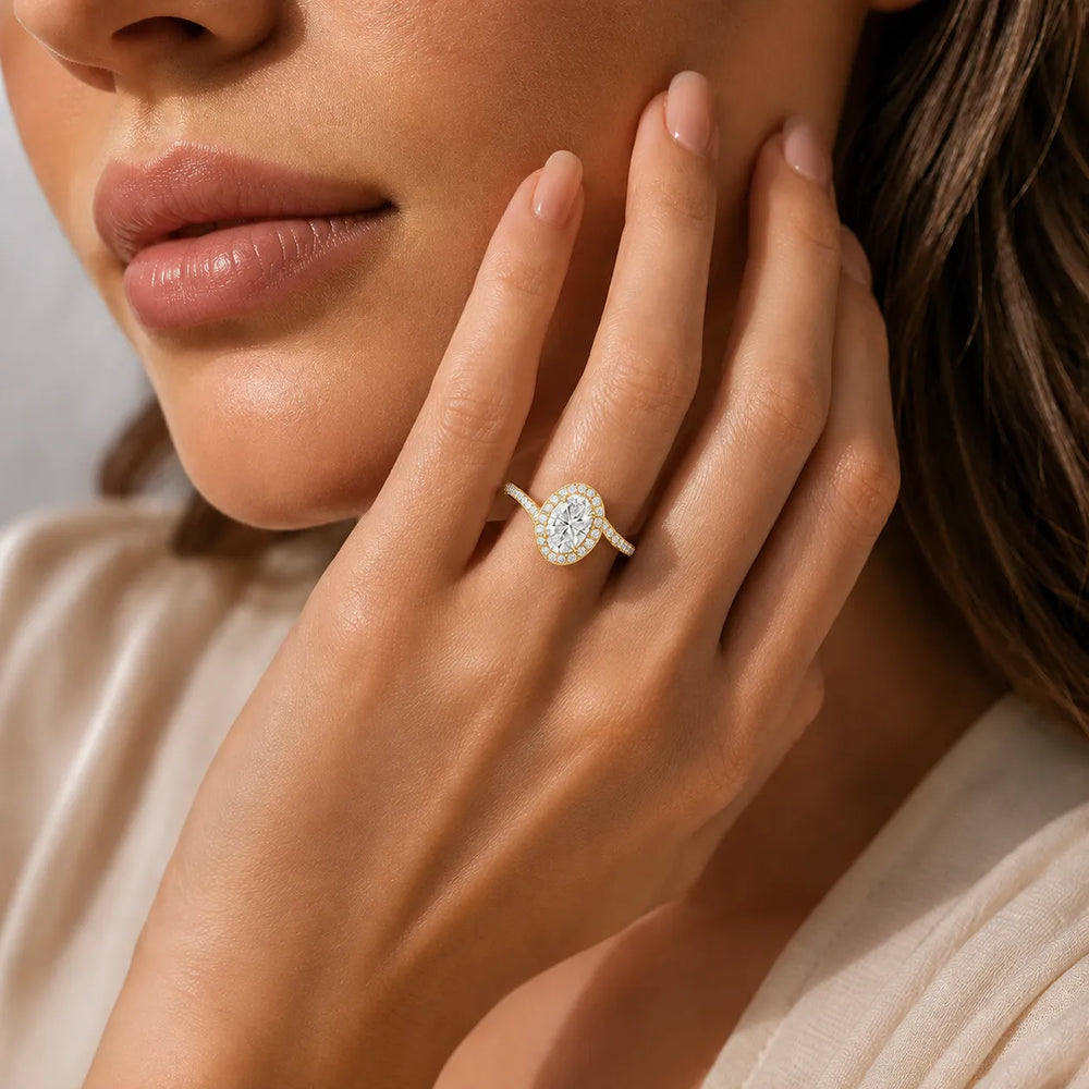 Eternal Halo Twisted Ring
