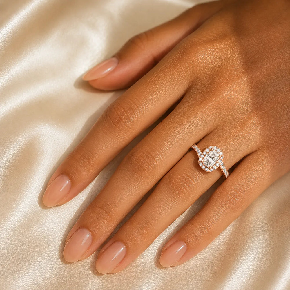 Eternal Halo Twisted Ring