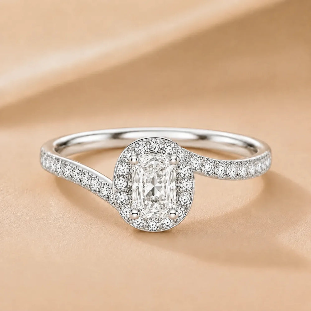 Eternal Halo Twisted Ring