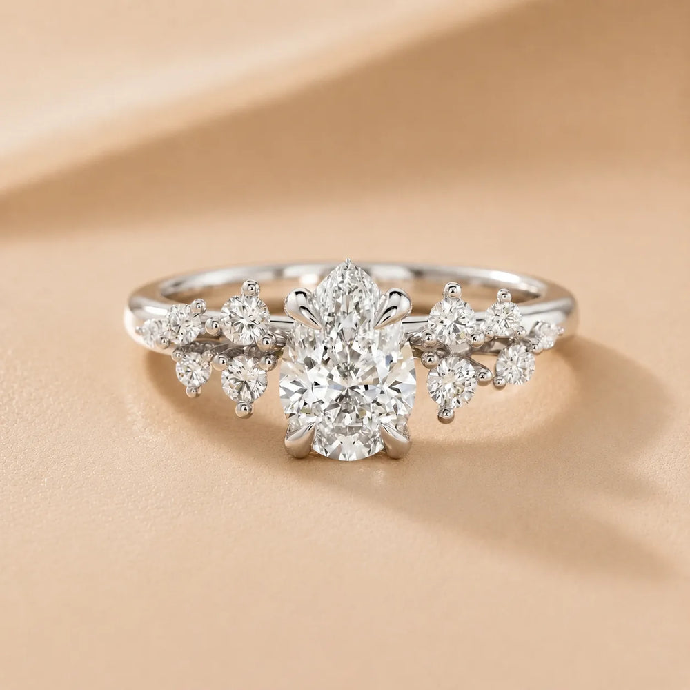 Evelina Bloom Marquise Diamond Engagement Ring