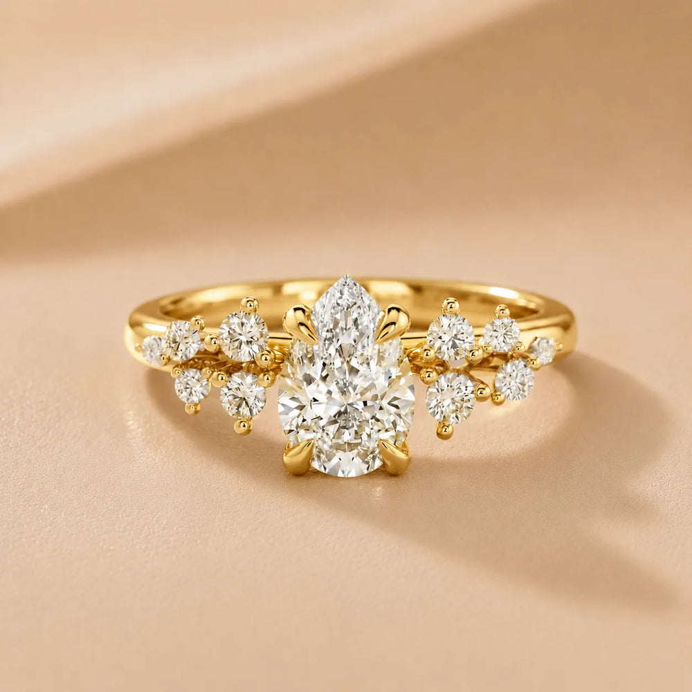 Evelina Bloom Marquise Diamond Engagement Ring