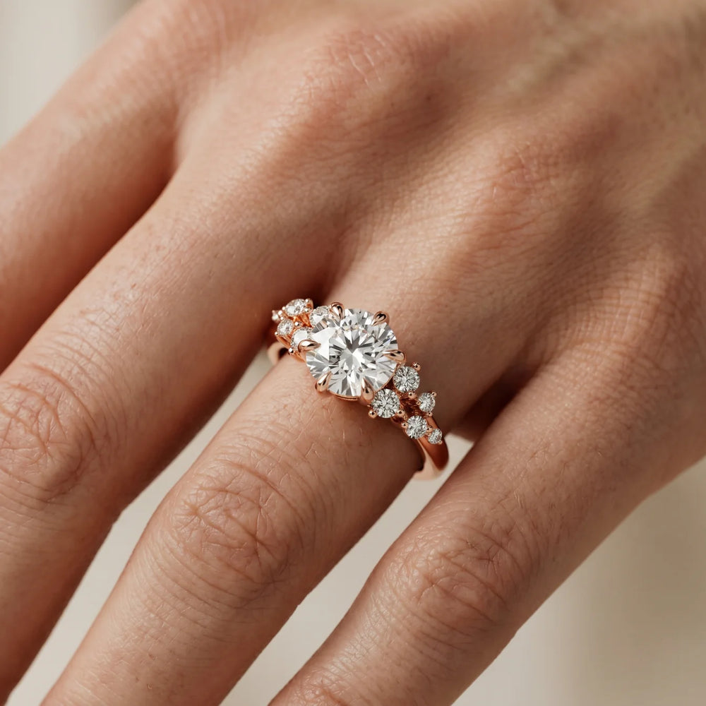 Evelina Bloom Marquise Diamond Engagement Ring