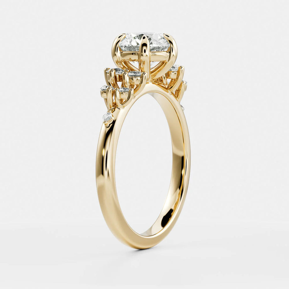 Evelina Bloom Marquise Diamond Engagement Ring