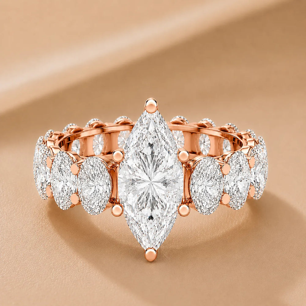 The Everlasting Grace Ring with Oval Diamond