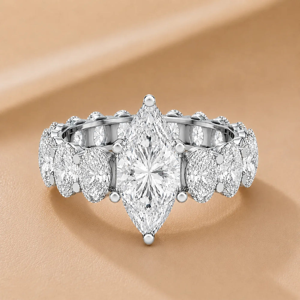 The Everlasting Grace Ring with Oval Diamond