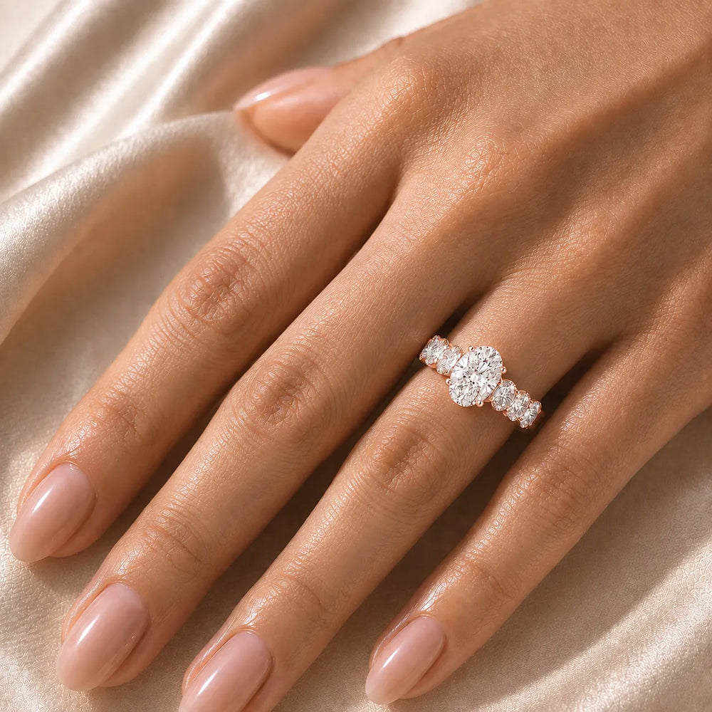 The Everlasting Grace Ring with Oval Diamond