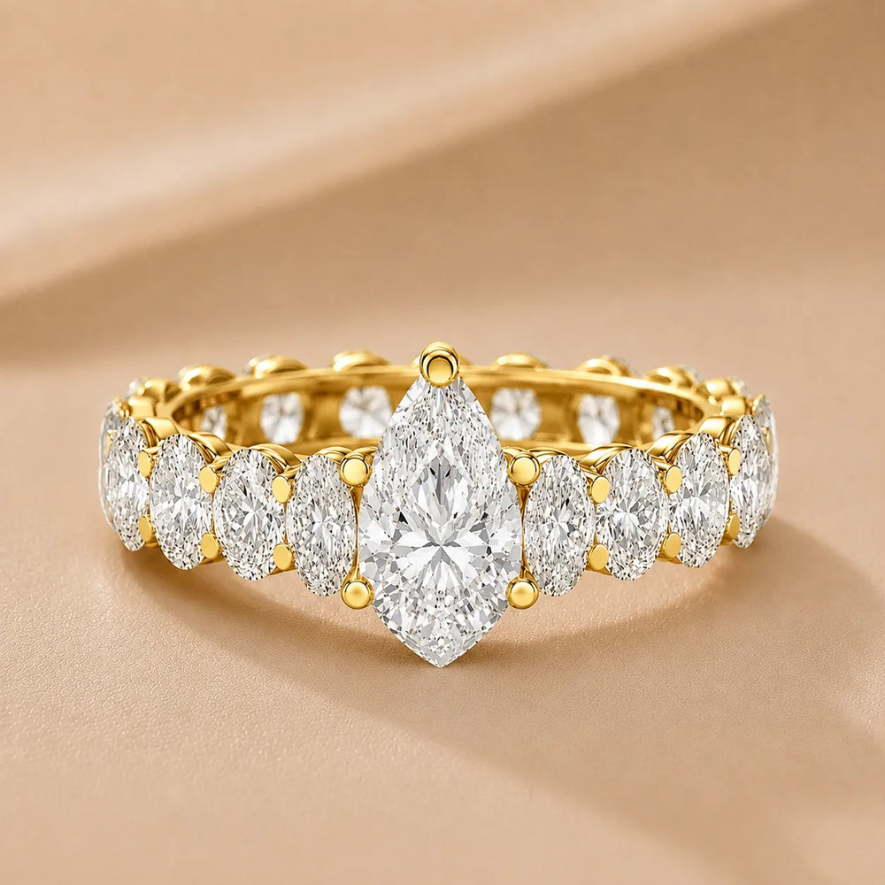The Everlasting Grace Ring with Oval Diamond