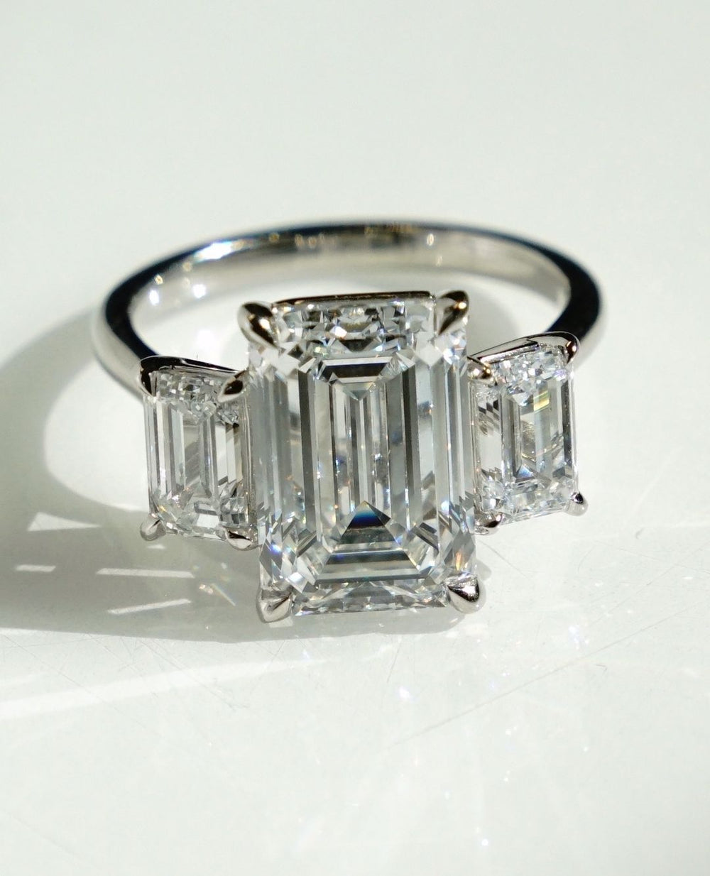Emerald Cut Labgrown Engagement Ring