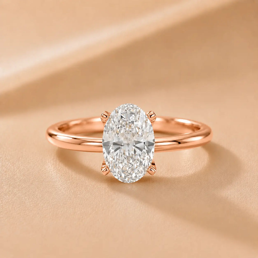 Flora Guardian Solitaire Asscher Diamond Engagement Ring