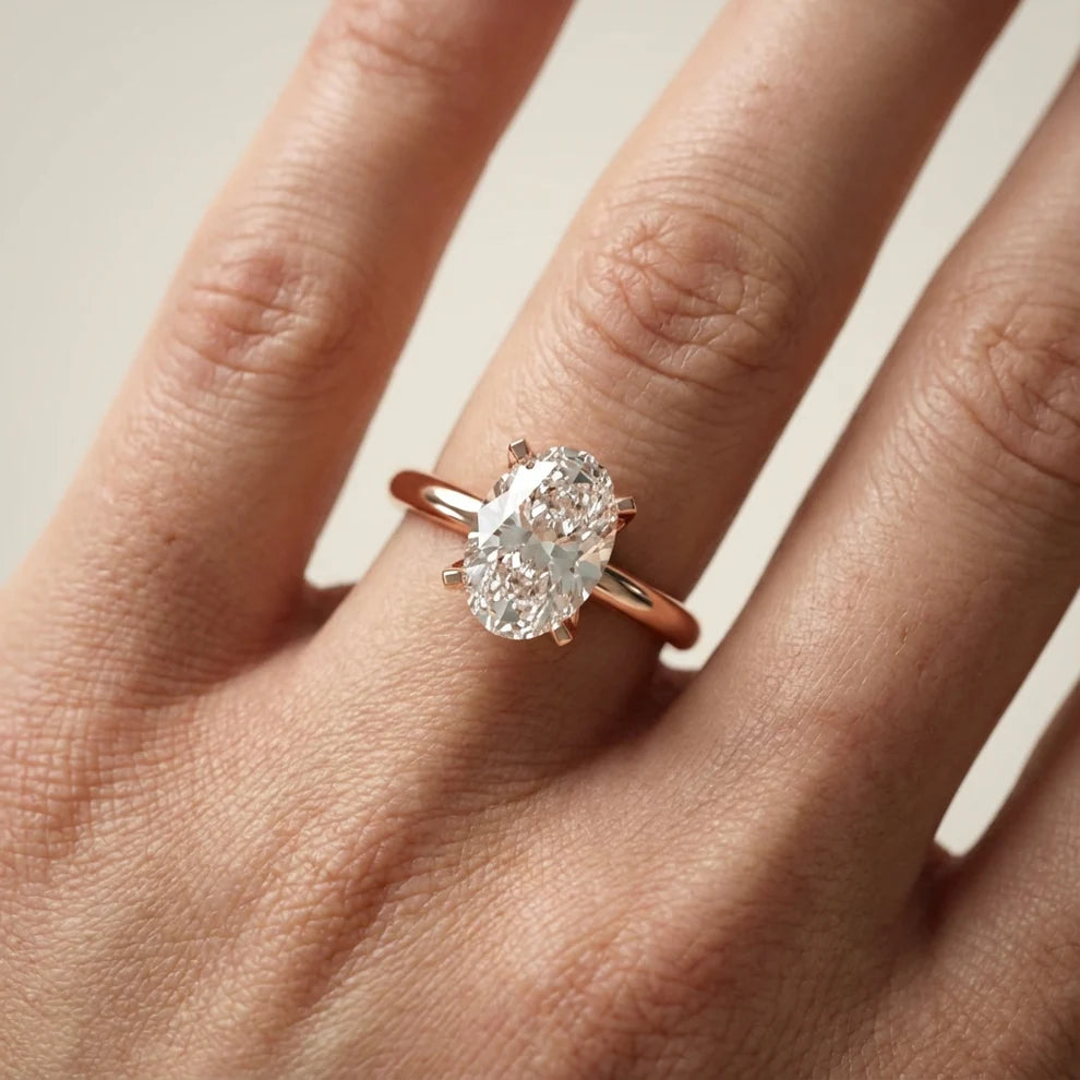 Flora Guardian Solitaire Asscher Diamond Engagement Ring