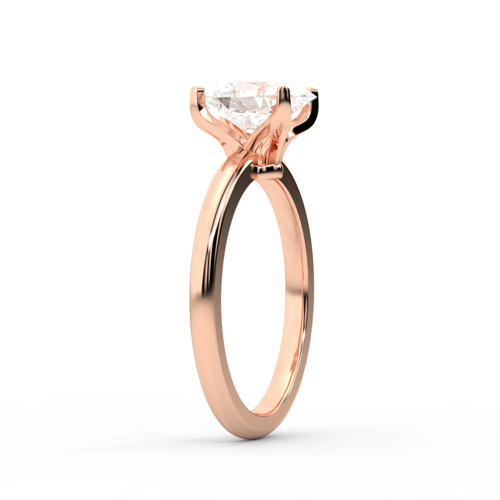 Flora Guardian Solitaire Cushion Diamond Engagement Ring