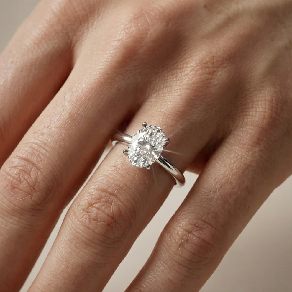 Flora Guardian Solitaire Asscher Diamond Engagement Ring
