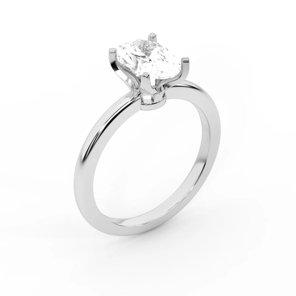 Flora Guardian Solitaire Cushion Diamond Engagement Ring