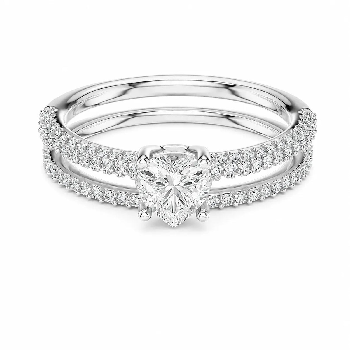 Forever Unity Ring with Round Side Ring