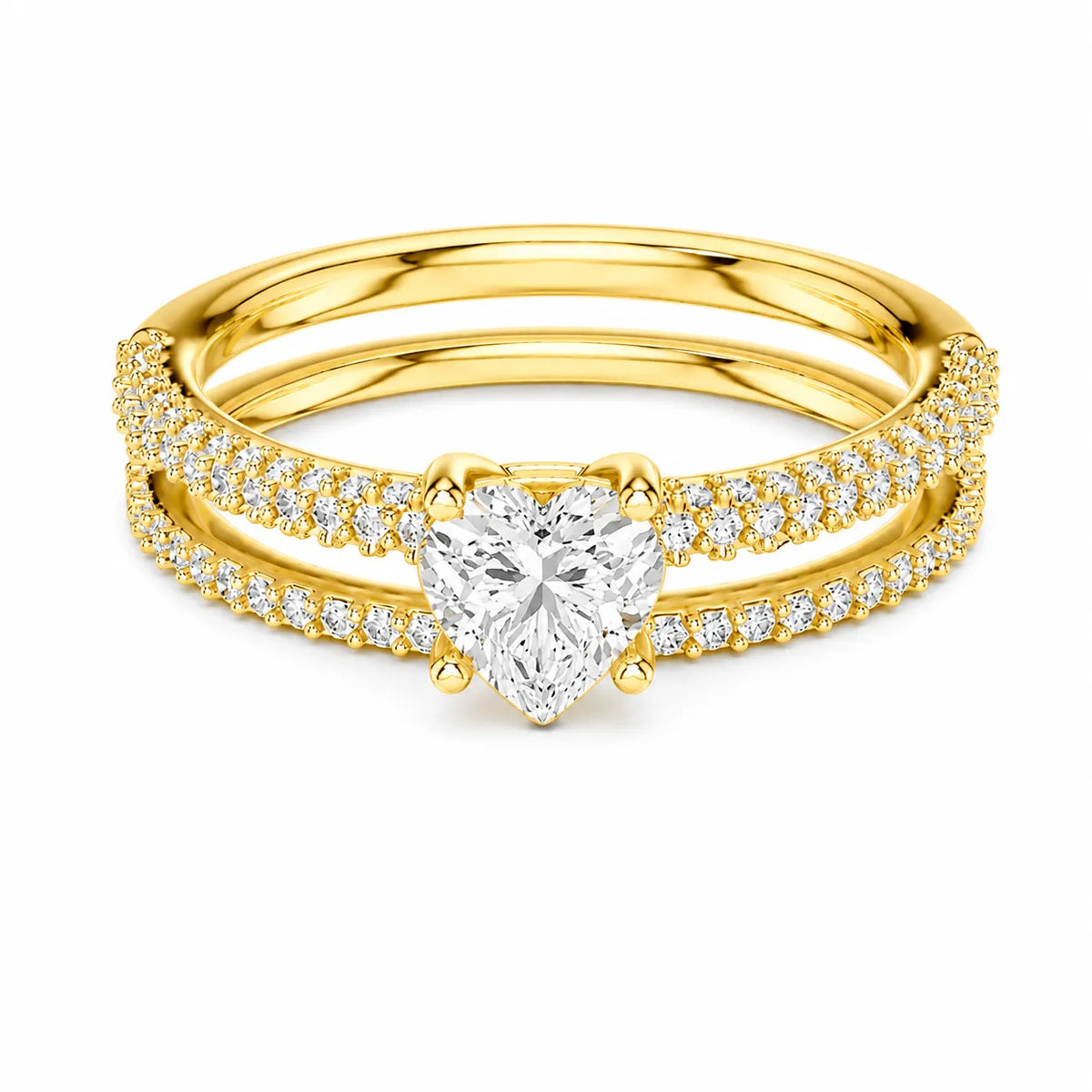 Forever Unity Ring with Round Side Ring