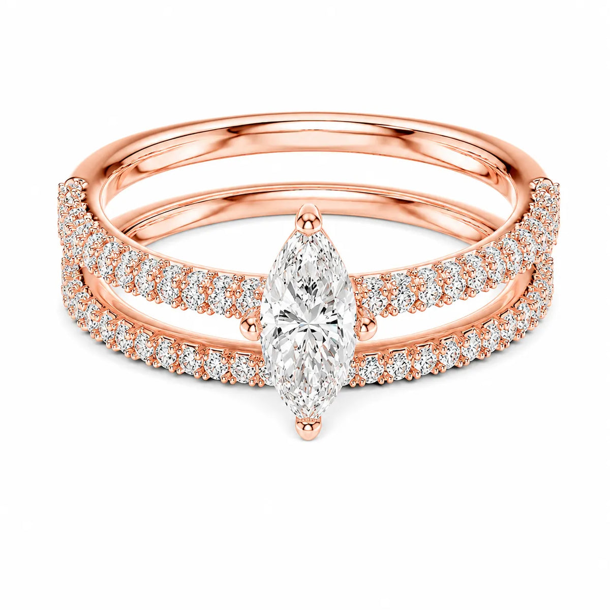 Forever Unity Ring with Round Side Ring