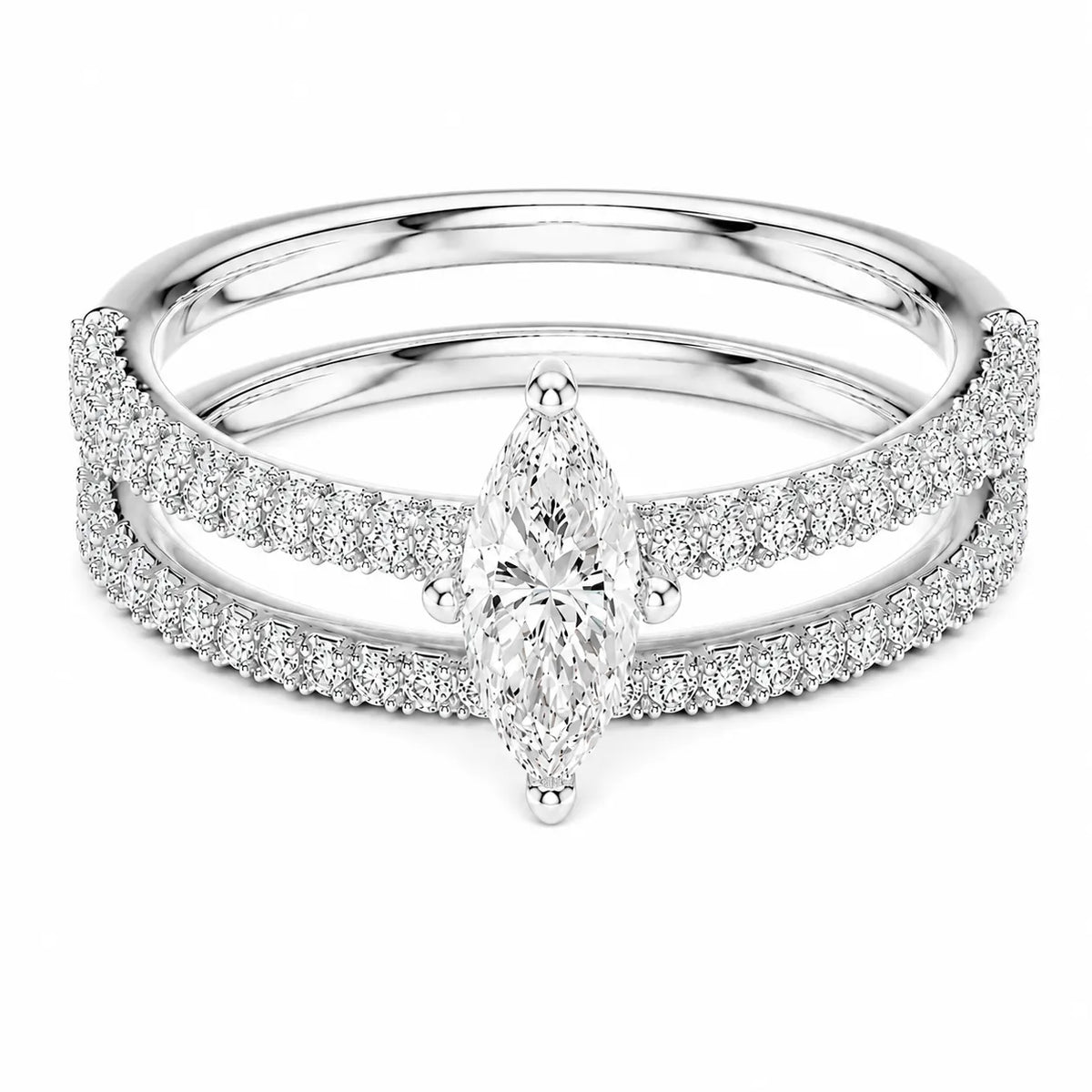 Forever Unity Ring with Round Side Ring