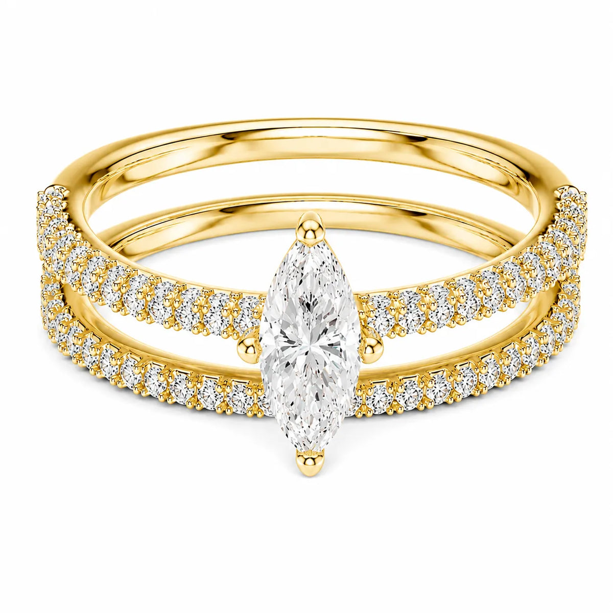 Forever Unity Ring with Round Side Ring