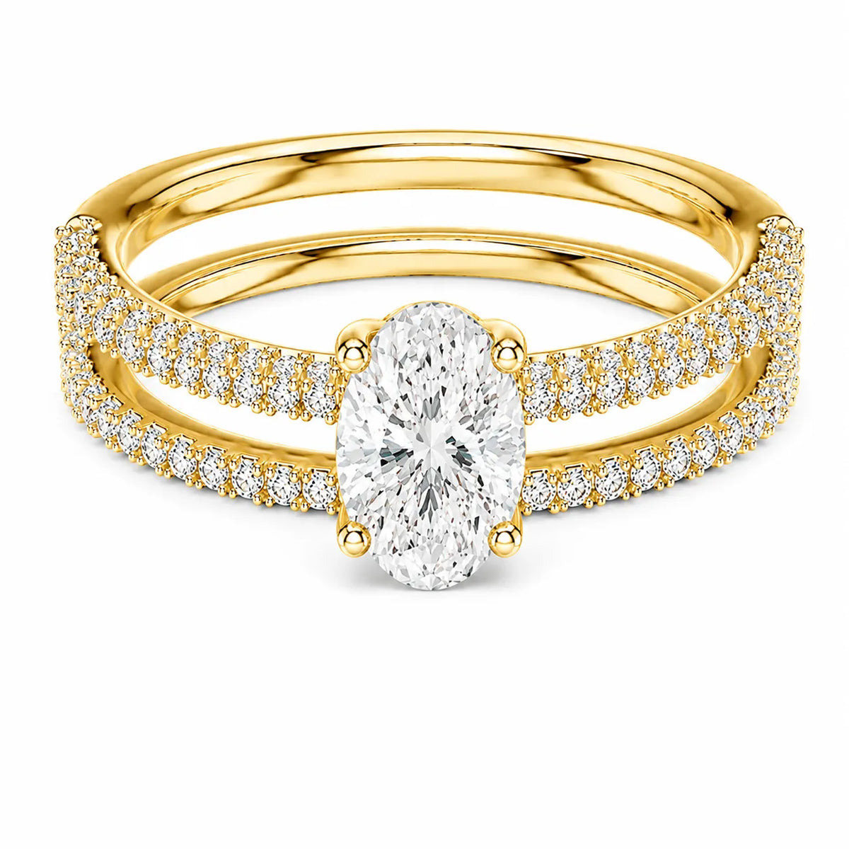 Forever Unity Ring with Round Side Ring