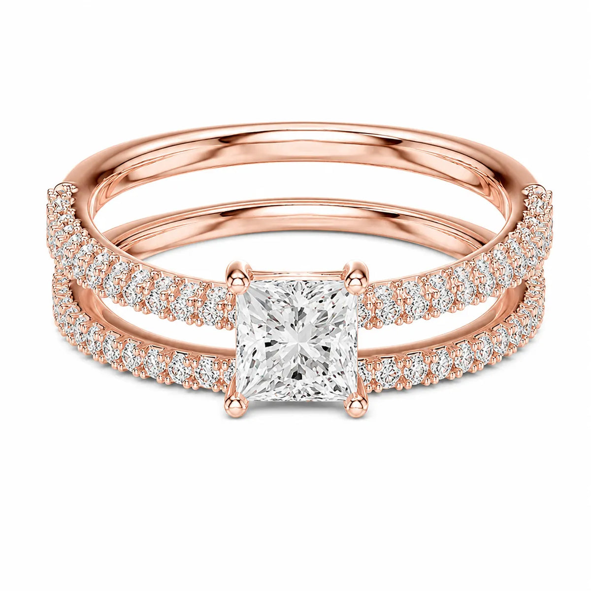 Forever Unity Ring with Round Side Ring